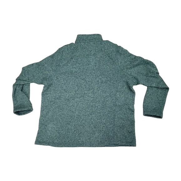 Woolrich Sweater Mens 2XL Green Quarter Zip Long Sleeve Fleece Outdoors Pullover - Picture 2 of 5